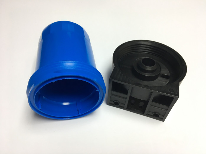Hot Runner System Plastic Cover Mould Blue Bottle And BlacK Cap For Home Appliances