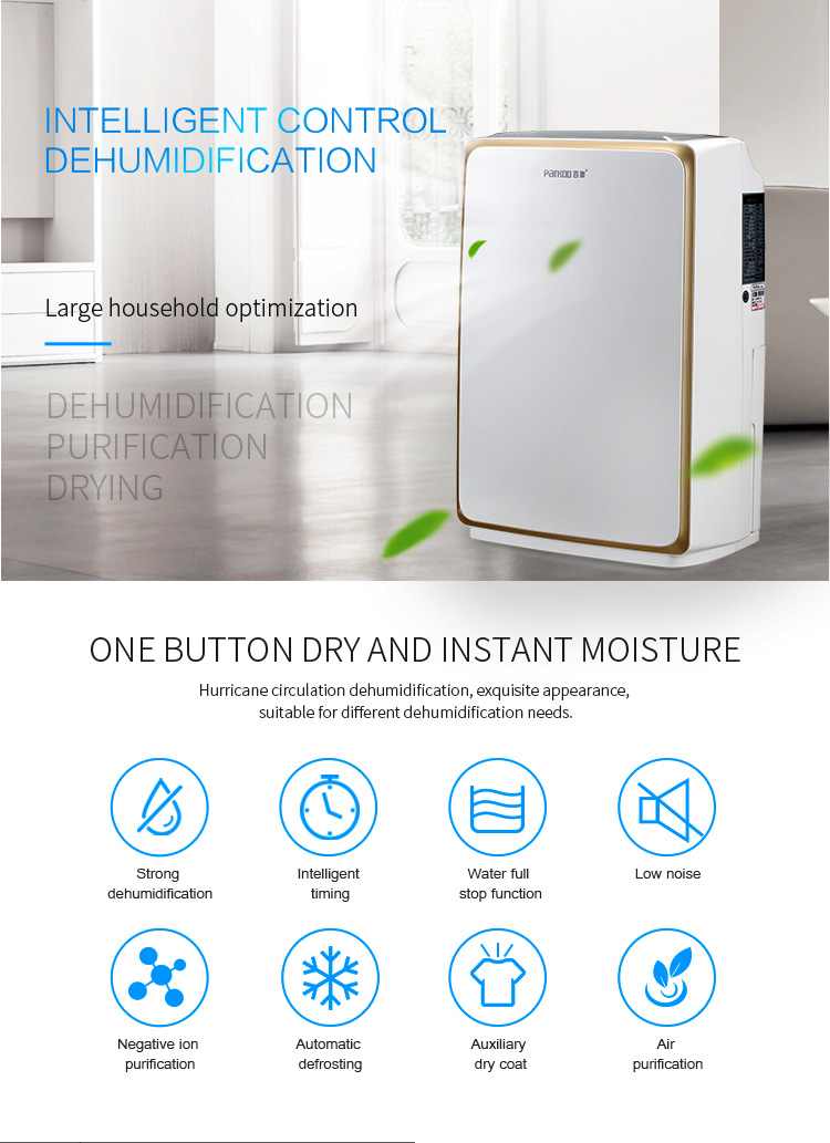 High Quality Intelligent Portable Energy Saving Home Dehumidifier