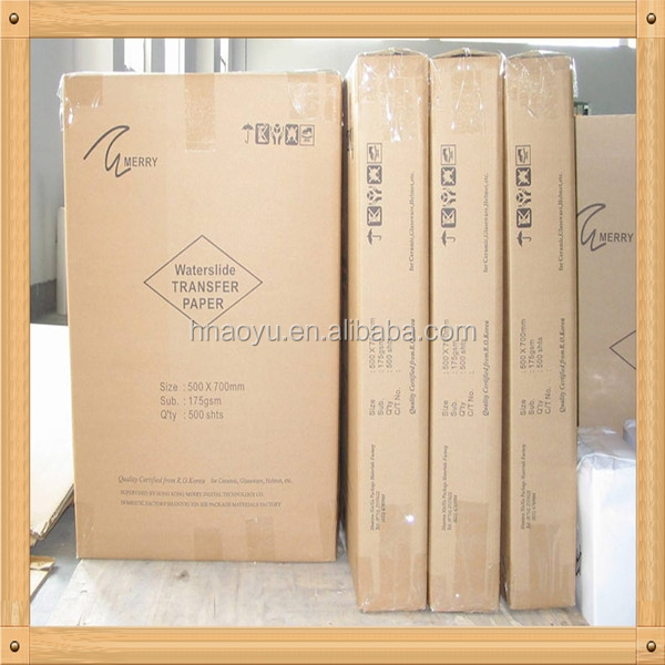 Water Transfer Ceramic Decal Transfer Paper and Customizable for Paper Material Type
