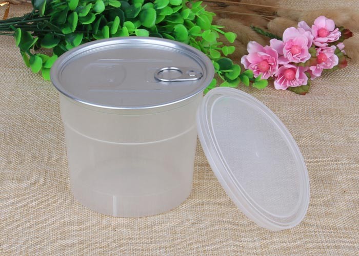 White Food Grade Heat Resisting PP Container Transparent For Soup / Sauce