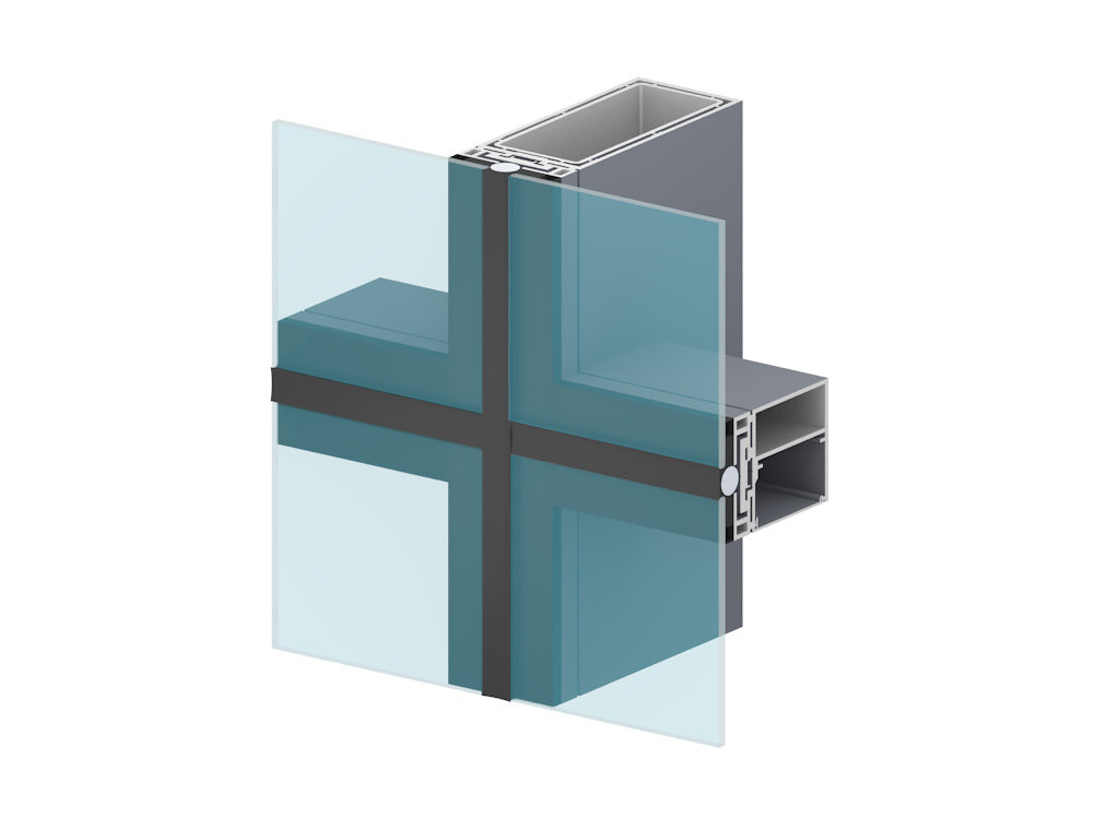 Custom Made Aluminium Glass Curtain Wall U Shape Aluminium Alloy Extrusions