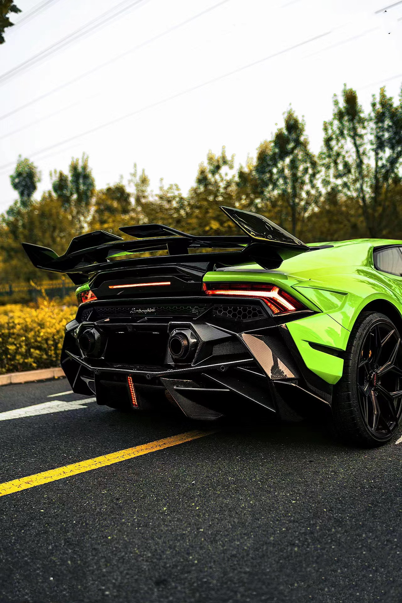 580 Lamborghini Carbon Fiber Body Kit DW Style Lp610 Body Kit Spoiler Widebody Kit