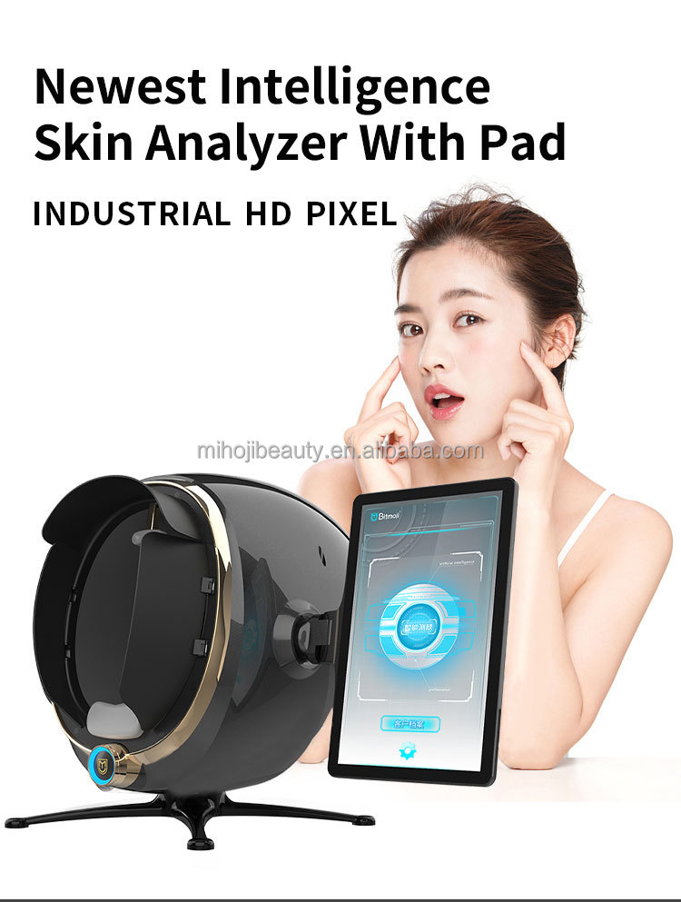 JP Plugs Type Skin Analyser Machine Desktop High Precision With Blue Light
