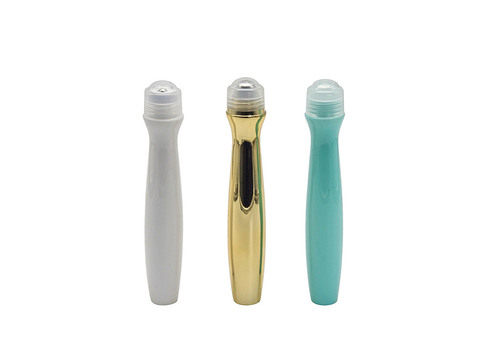 Pearl White Plastic Deodorant 15ml Empty Roll On Bottles