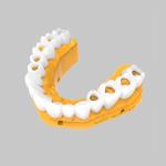 Special coating flexible transparent glaze on the surface of dental 3D printing