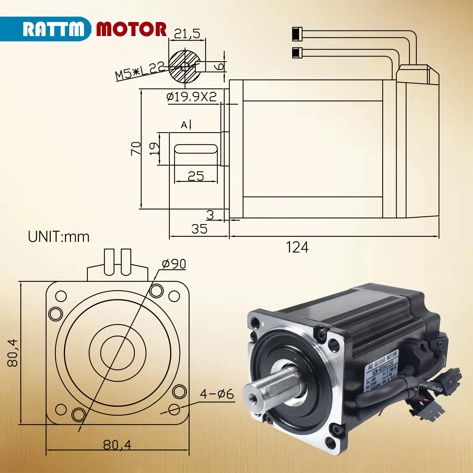 1000W 1KW AC Servo Motor 3.18N.M CNC Controller Kit With Brake Driver 3M Cable