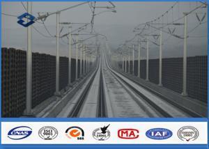 China Q345 Steel Material Octagonal Electric Metal Utility Pole for Train Station wholesale