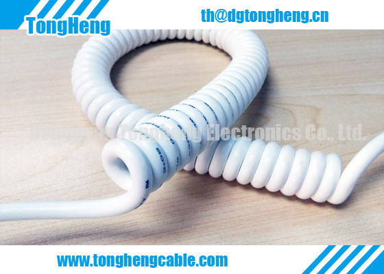 Quality UV Resistant Fatigue Test Verified TPU Coiled Cable for sale