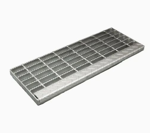 Durable Galvanized Steel Stair Treads for Enhanced Traction