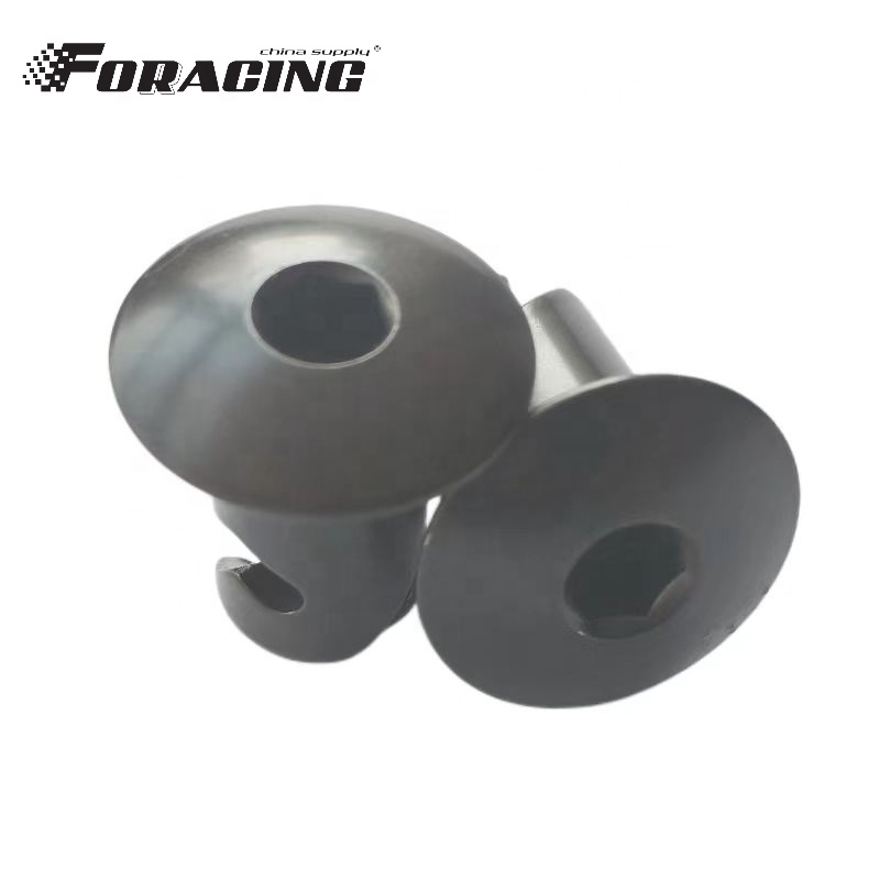 Universal Racing Must-Have 7/16" Aluminum Dzus Oval Top Allen Head Button for Quick Quarter Turn Racing