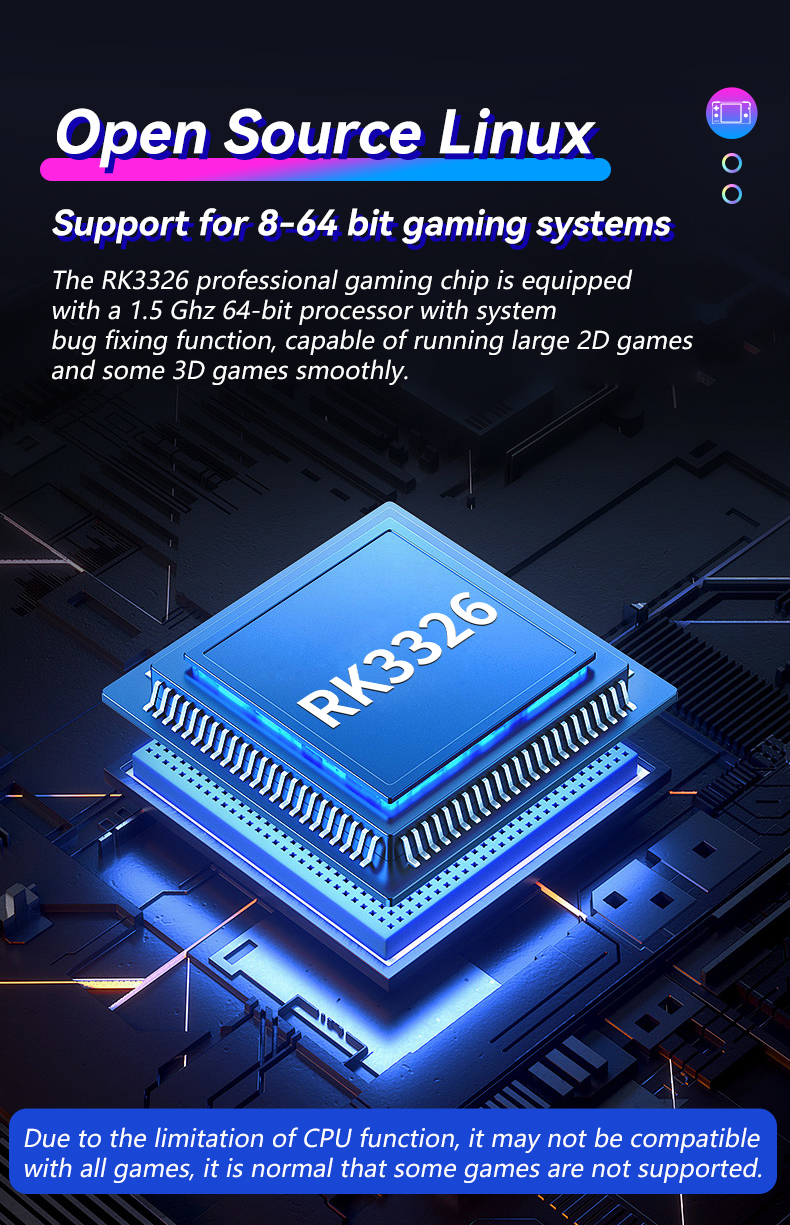 XF40H 64GB Handheld Game Console with 10000 Games 4 Inch Retro Classic Screen for Video Gaming Players
