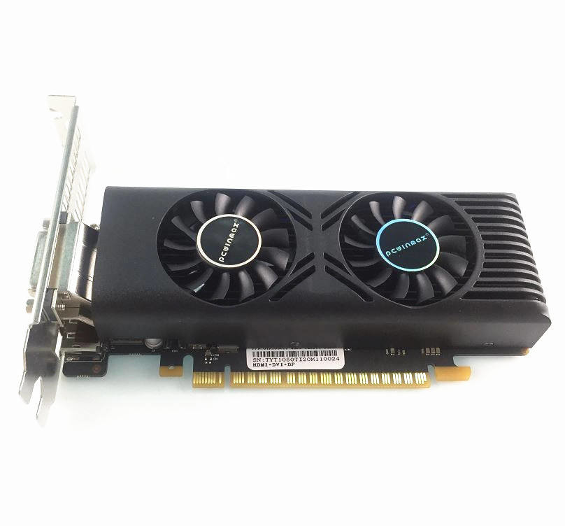 Computer Graphic Cards GTX1050 2GB DDR5 128bit Double Fans PCI Express 3.0 X16