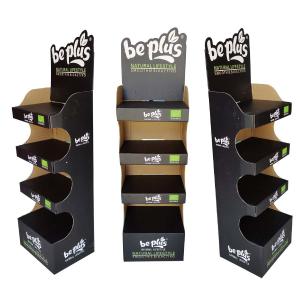 China Eco Friendly Black Cardboard Display Rack For Shop Custom wholesale