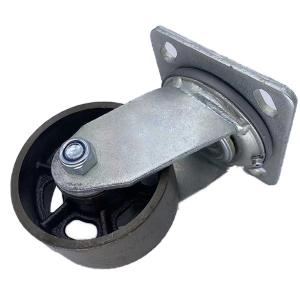 China 200MM Swivel High Temperature Caster Wheels Cast Iron Castors wholesale