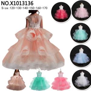 China girl's princess dress evening dress wear party dress ready goods ready to ship stock 86 wholesale