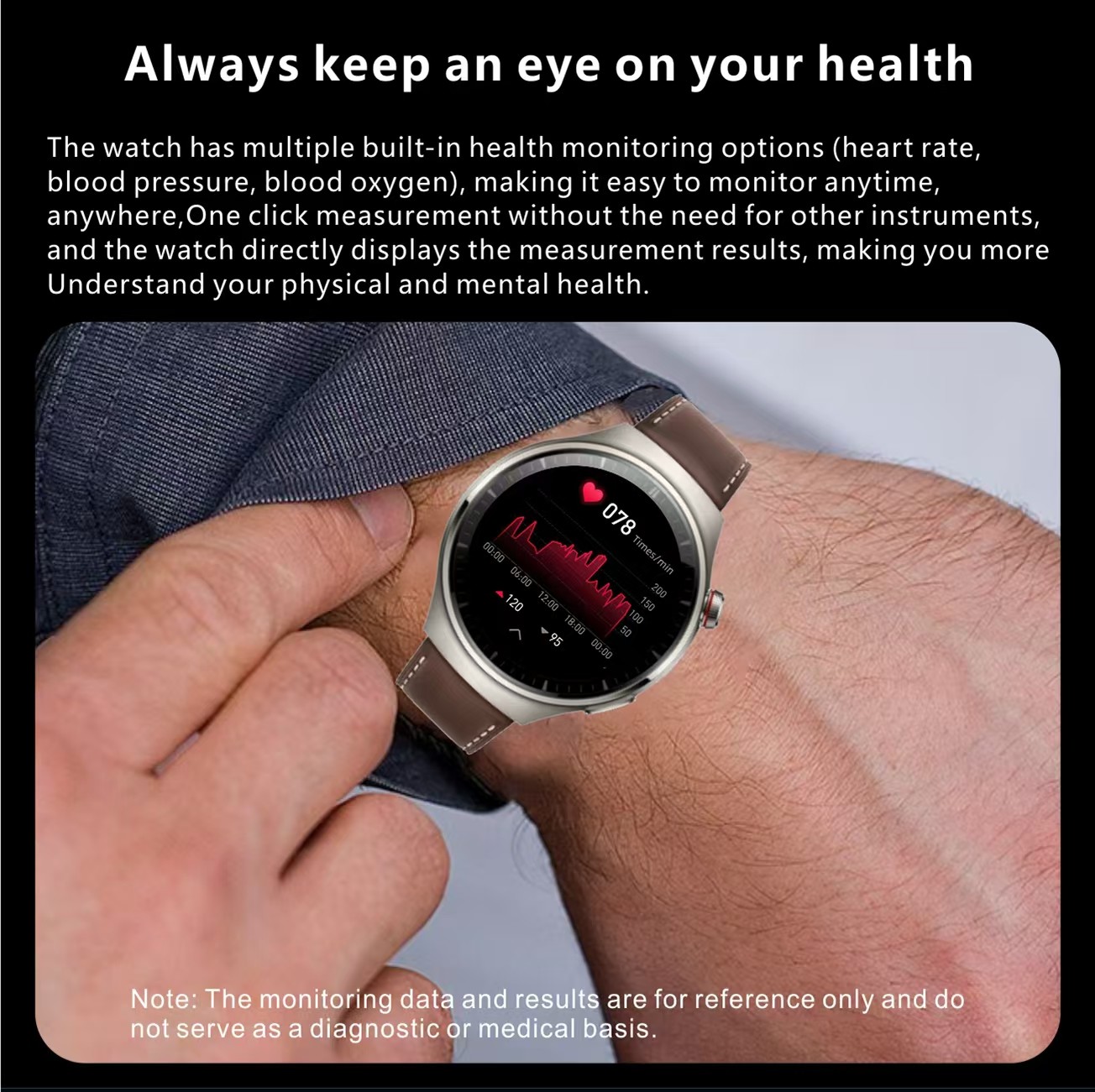 S20 Max Smart Watch IP67 Fitness Tracker Leather Belt Smart Watch With Rugged Screen