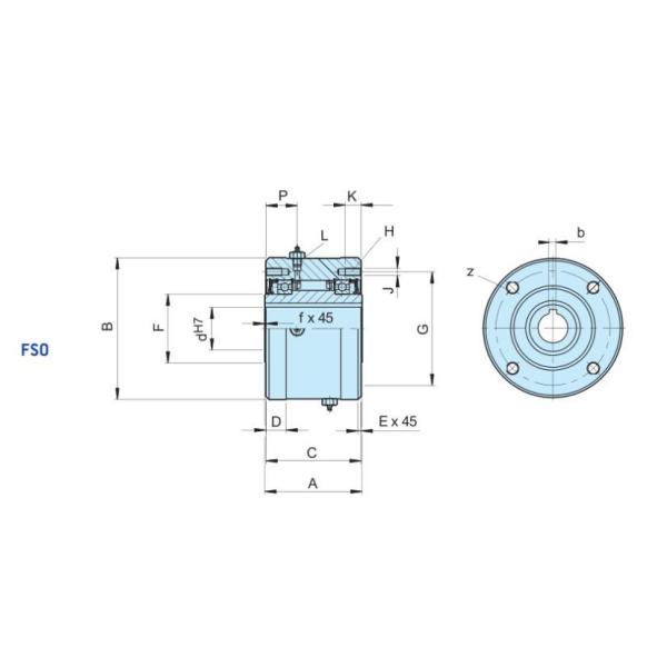 FSO500 Sprag One Way Clutch Bearing 30mm ID 107.95mm OD