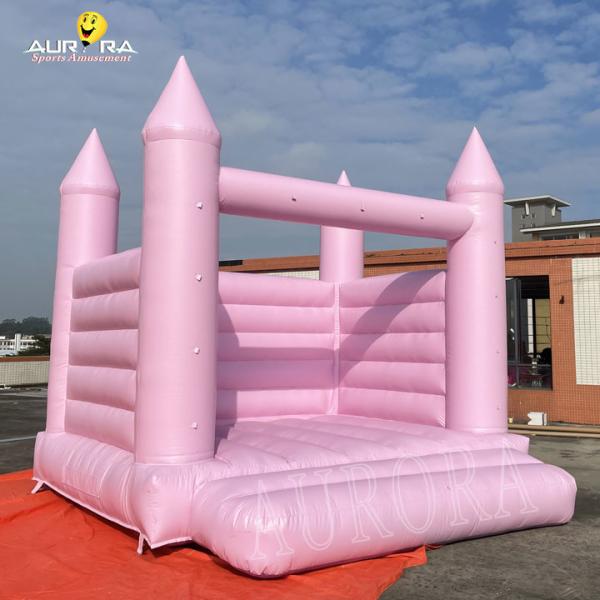 Pink Inflatable Wedding Bouncy Castle PVC Tarpaulin Adult Jumping Castle Bounce