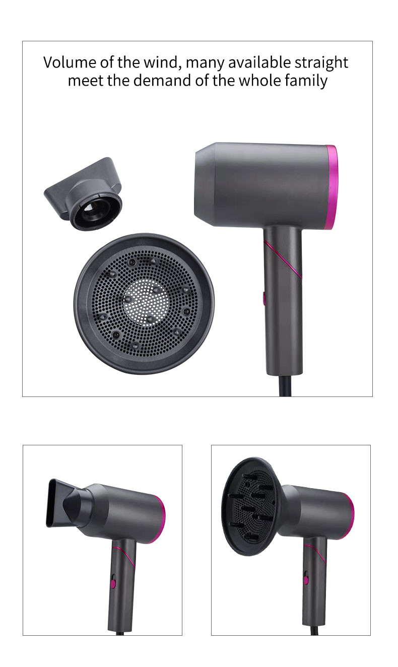 Microfilter Ionic Hair Blow Dryer 1500W Low Noise Unique Brushless Motor