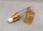 Non Spill Acrylic Lotion Bottle With A Diaphragm Inside Aluminum Cover