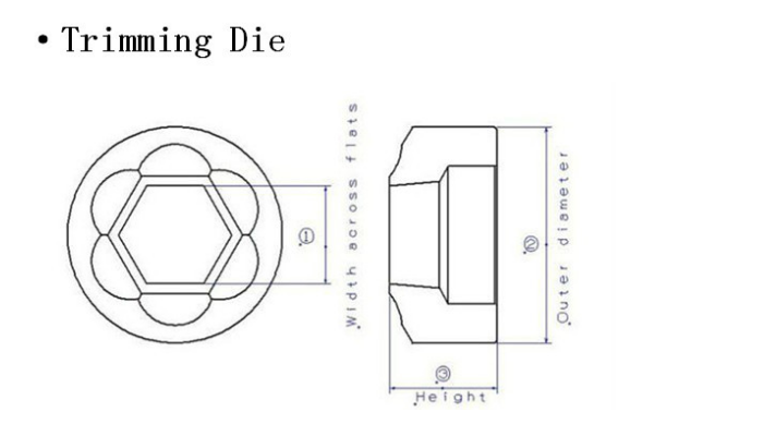 Professional Hexagonal Trimming Dies , TIN TIALN Steel Cutting Dies Long Lifespan