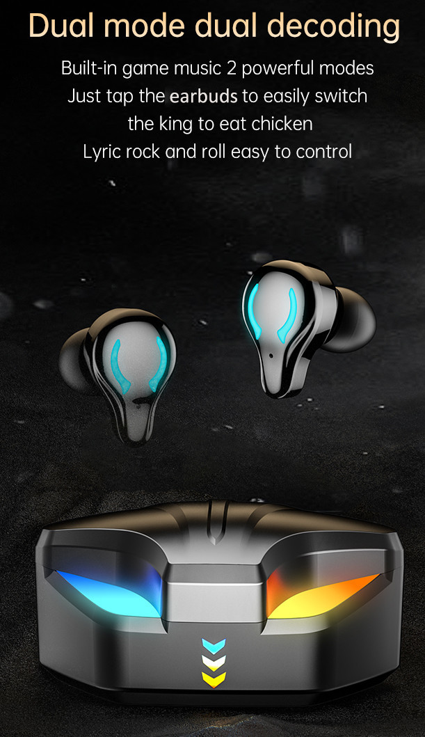 BLE5.1 Low Latency Wireless In Ear Earphones CVC8.0 HSP Wireless Microphone Earbuds