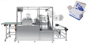 China Fully Automatic Pad Making Packing Machine 380v Alcohol Sanitary Paper wholesale