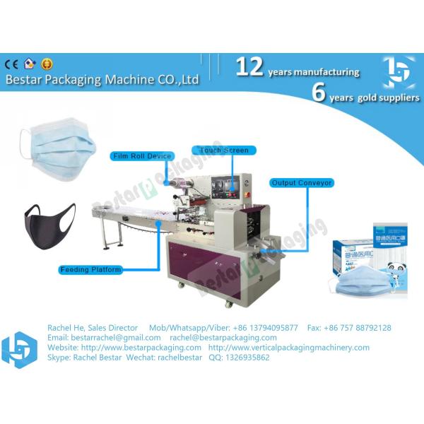 Automatic medical disposable mask packing machine with servo system