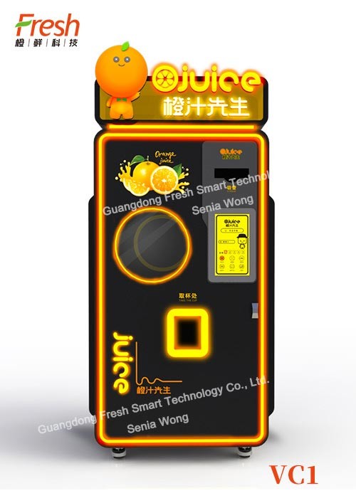 new pure fresh juice Fresh fruit orange Squeezing Automatic Beverage Vending Machine with sealing system