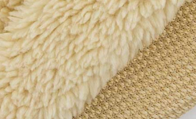 One Side Knitted Velvet Imitation Lamb Wool Fabric 150Cm 100% Polyester 180G
