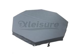 China Dark Brown Outdoor Hot Tub Spa Covers Insulated Spa Cover 4 Inch Thickness wholesale