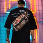 Shoulder bag men's large messenger bag students hip-hop sports personality youth