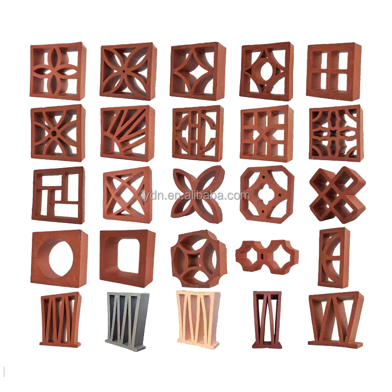 Common Size 240*120*60mm Handmade Clay Fire Bricks Ventilation Tiles Heat Insulation up to 800°C for Garden Panel Facade