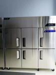 Commercial Stainless Steel Freezers Six Doors 48 Cu Ft