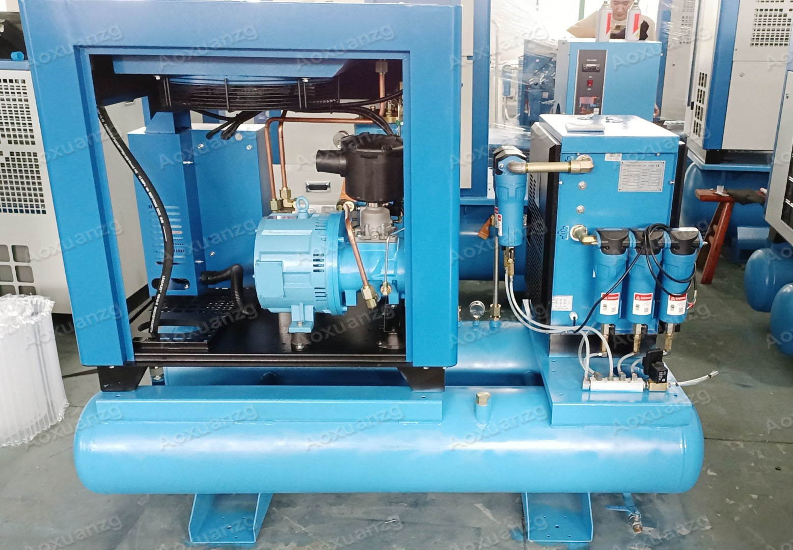 Laser Cutting Machine Aluminum Foil Container Production Line 15KW Screw Air Compressor