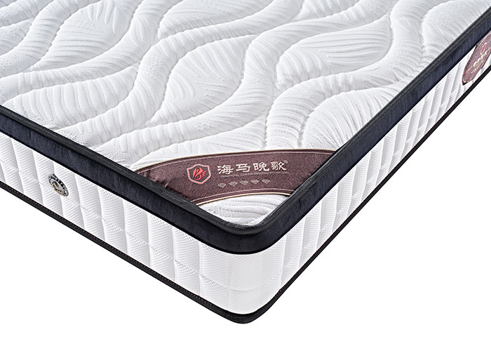 Low Resilience Double Memory Foam Spring Mattress Fabric Hypoallergenic Anti Mite