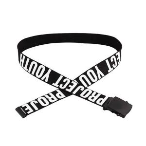 China Colorful 130cm Length Flip Top Belt 3.8cm Width Canvas Belt Fabric wholesale