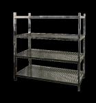 Multi Layer Medical Stainless Steel Shelf Standard Size For Hospital