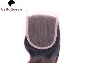 China Grade 7A Brazilian Human Hair Lace Closure , Body Wave Virgin Human Hair wholesale