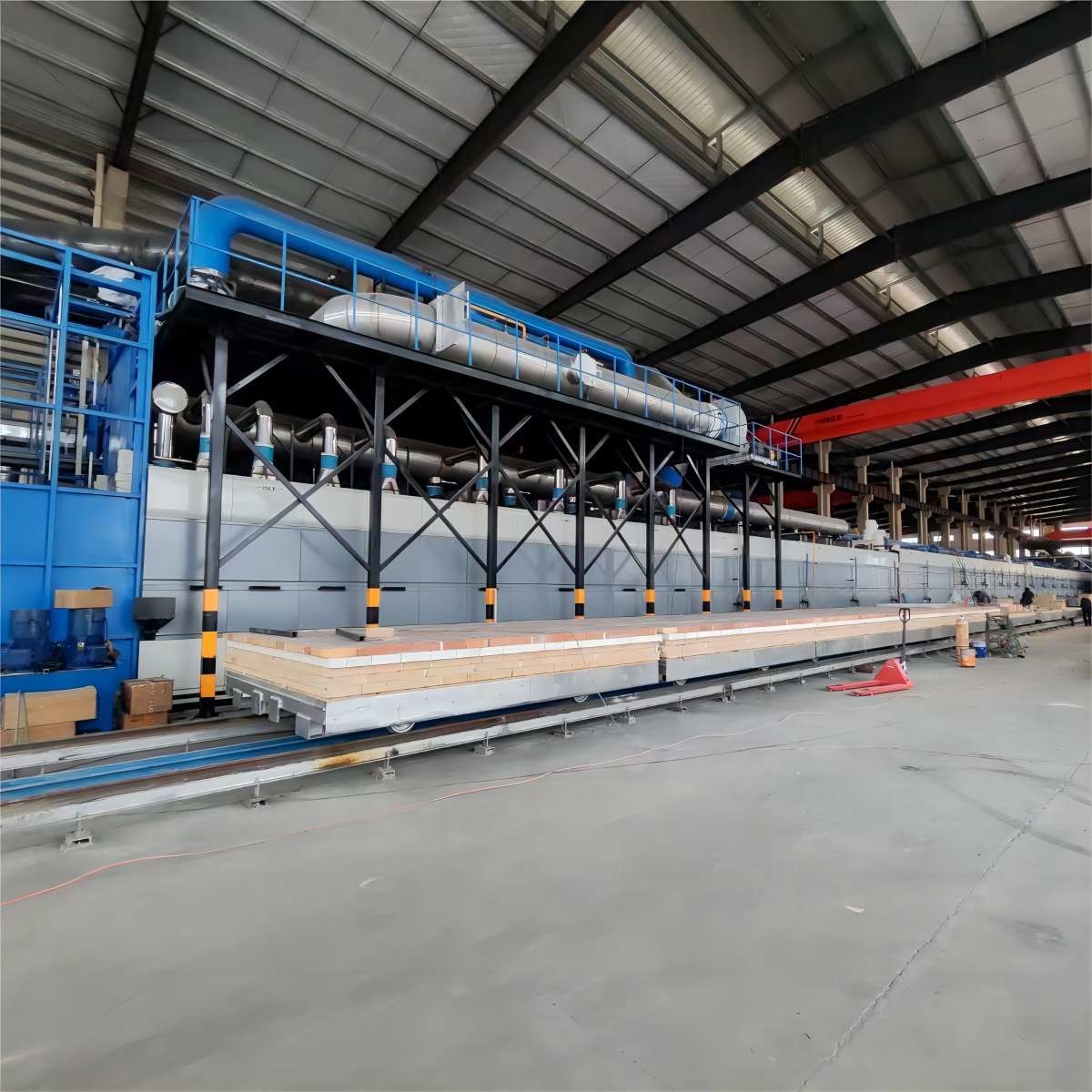 Automatic Temperature Controlling Refractory Materials Natural Gas Tunnel Sintering Kiln