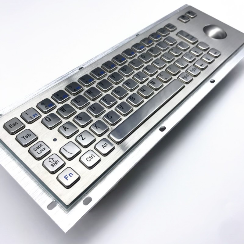 Panel Mounted Metal Computer Keyboard Violence Resist Explosionproof IP65 / IK07