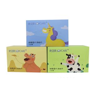 China Fashionable Custome Design Facial Cotton Tissue Wipes Logo Acceptable wholesale