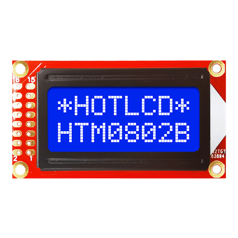 Custom STN 8X2 Character LCD Display Yellow Green 16PIN Standard COB