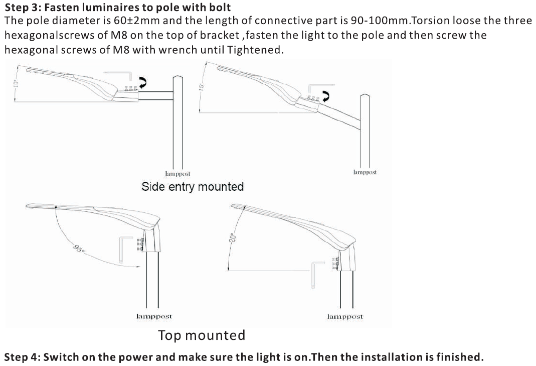 60W Flat LED Street Lights For Outdoor Security 5 Years Warranty