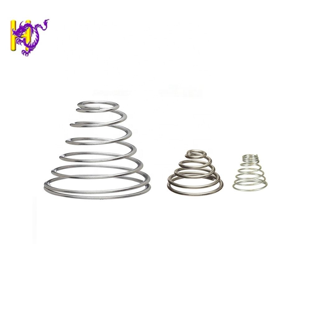 Industrial Nickel Plated Wire Helical Coil Spring Conical Compression