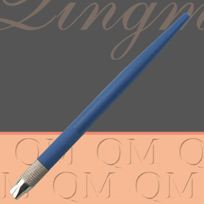 Anti Slip Shading Eyebrow Microblading Tattoo Pen , #21 Round Blade Cosmetic Tattoo Pen