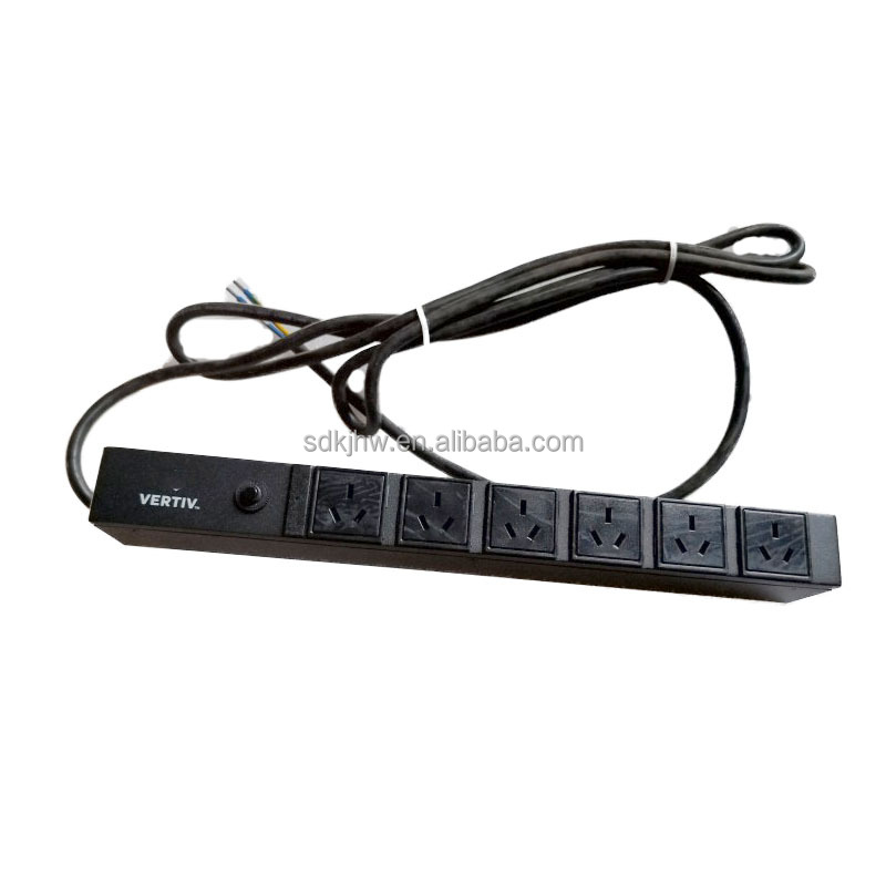 1U Basic Universal Type PDU Power Socket for Cabinet Data Center 250V- Output AC Input
