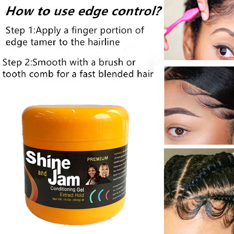 All Ages Curl Defining/Enhancing Hair Gel Private Label Neat Braid Conditioning Shining