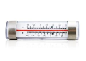 China Instant Read Refrigerator Freezer Digital Thermometer 135mm Large Red Liquid Filled wholesale