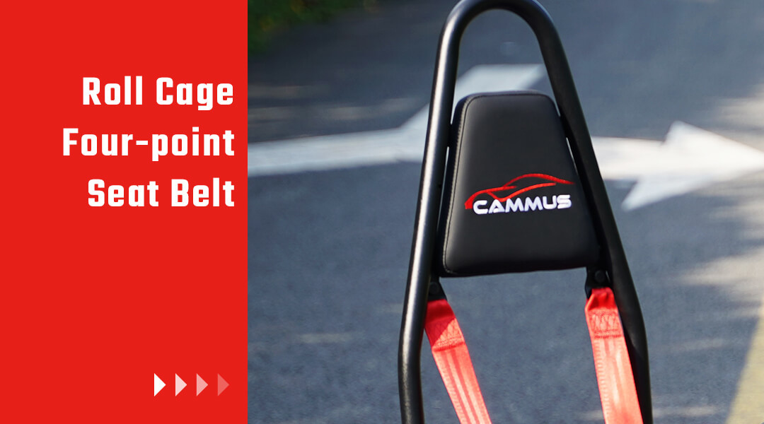 CAMMUS Belt Drive Children Go Kart Alloy Steel Frame 43mm Terrain Clearance